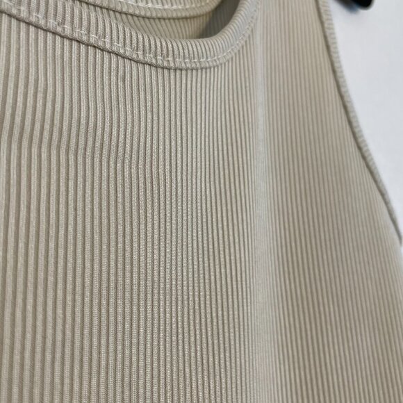 Neutral Ribbed Bodysuit – Tan/Cream - Picture 3 of 5